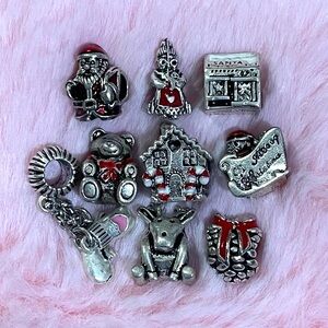 Christmas Collection Charm Bundle Set - 9 Charms